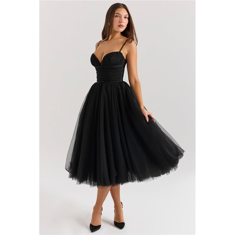 Backless Sleeveless Dress For Christmas Party