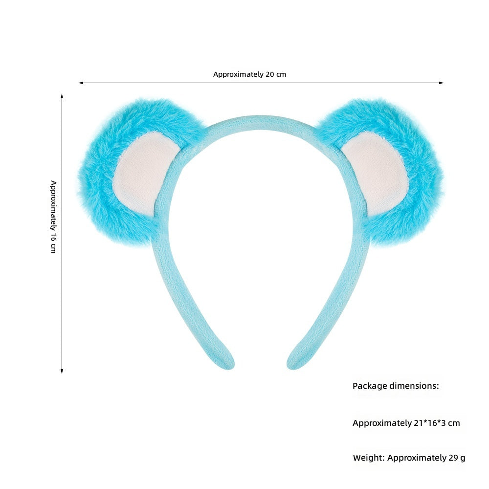 Halloween Bear Ears Headband Animal Cosplay Cute Brown