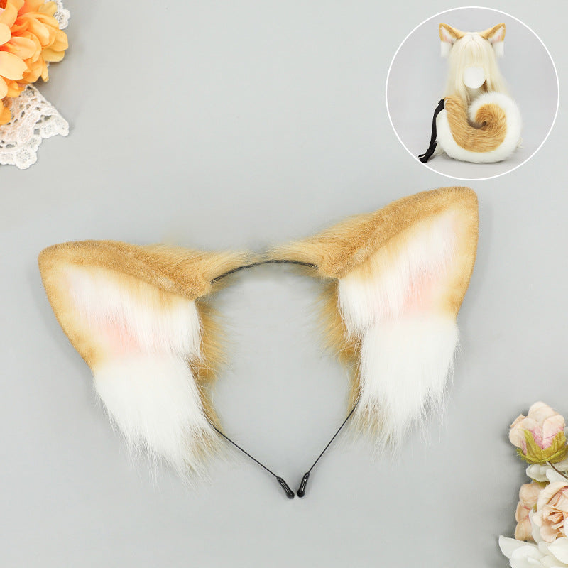Halloween Shiba Inu Ears Tail Costume Set