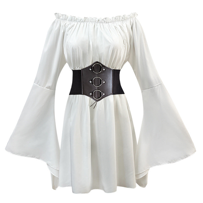 Renaissance Pirate Shirt Women's Medieval Costume Halloween Stage Performance