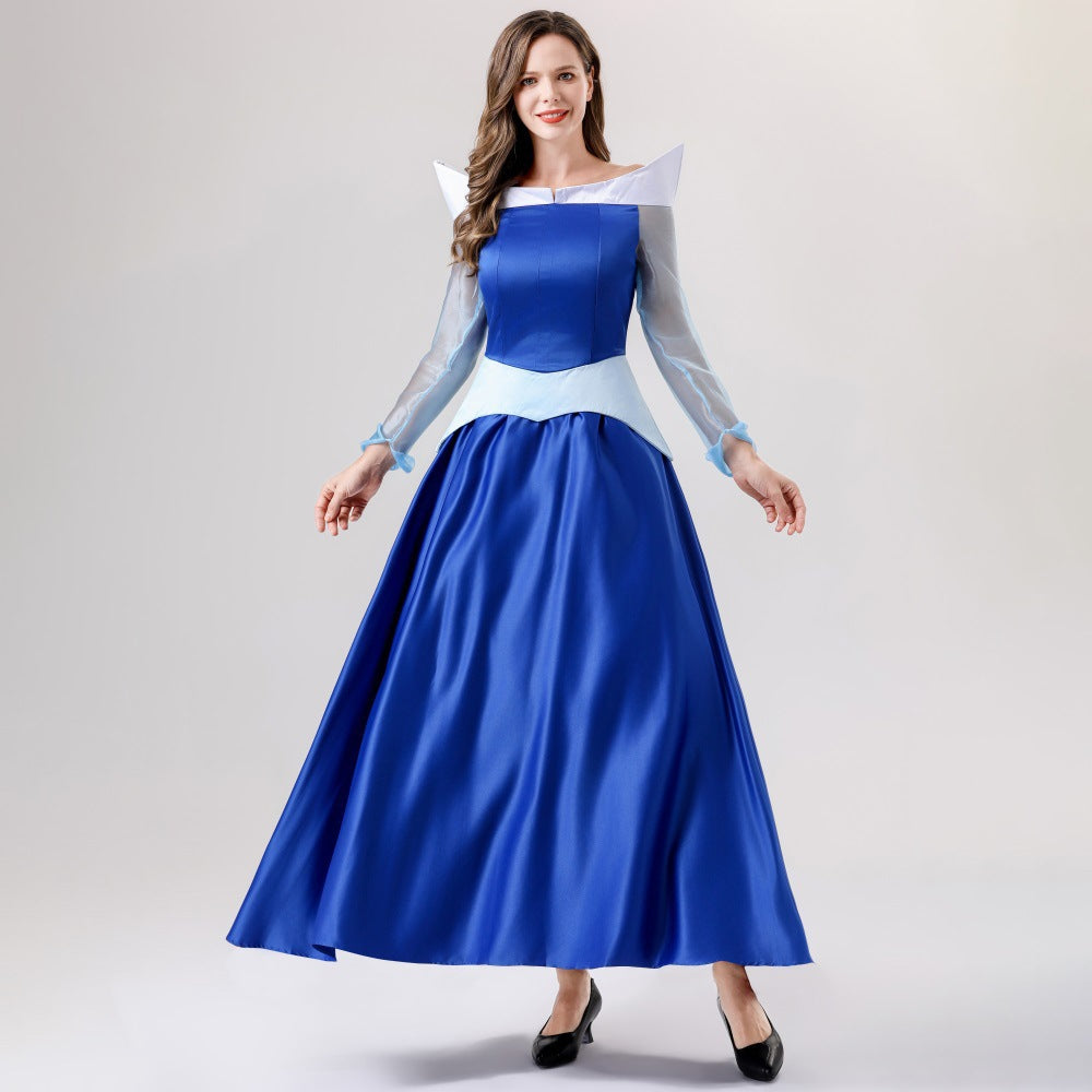 Adult Women's Cosplay Sleeping Beauty Princess Dress Costume