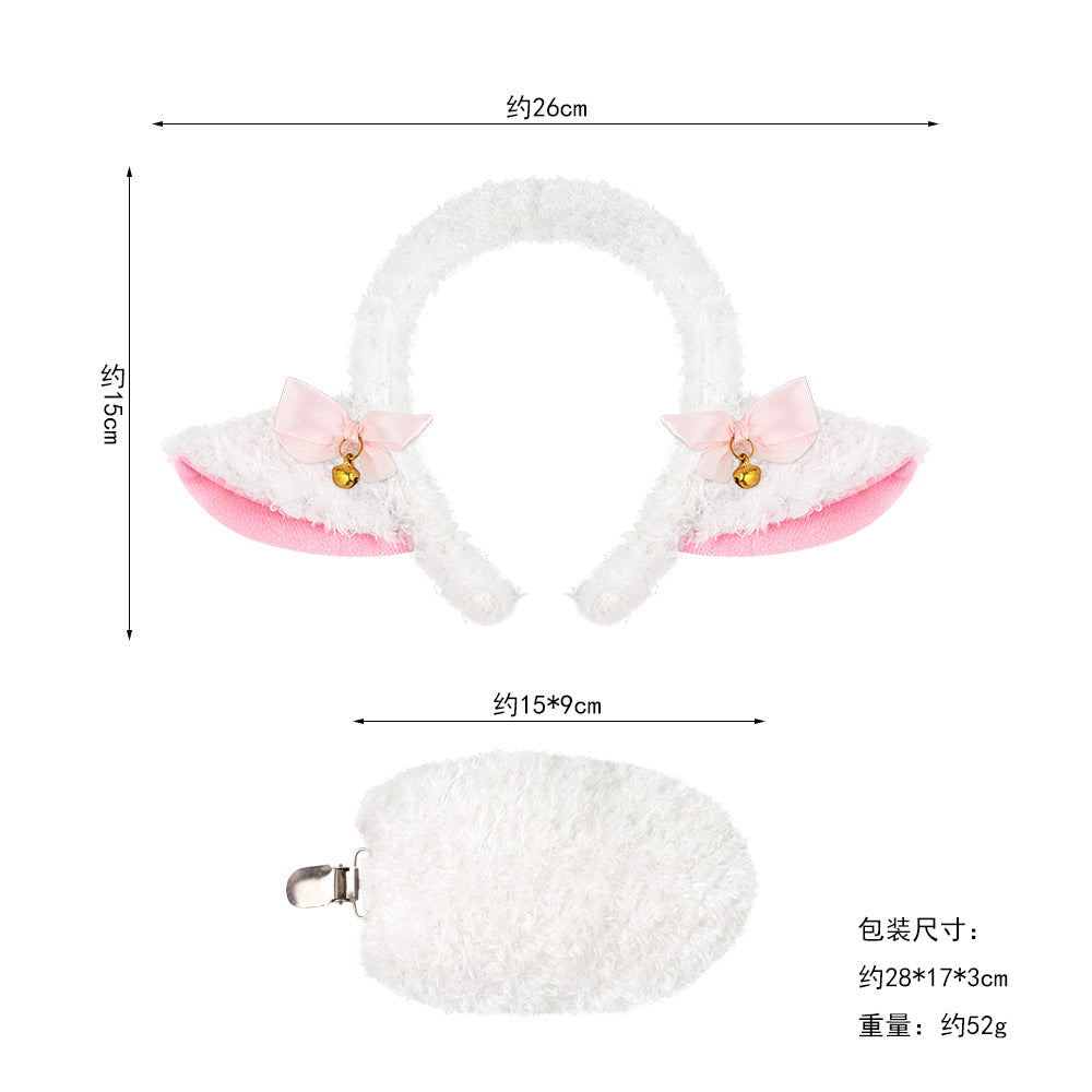 Wholesale Fluffy Lamb Ear Headband For Halloween Animal Costume
