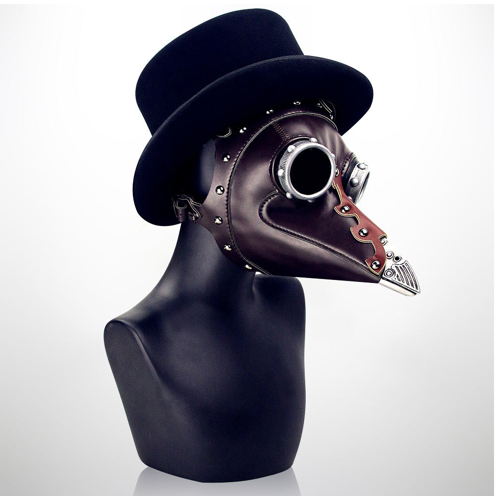 Steampunk Plague Doctor Bird Mask Head Cover Halloween