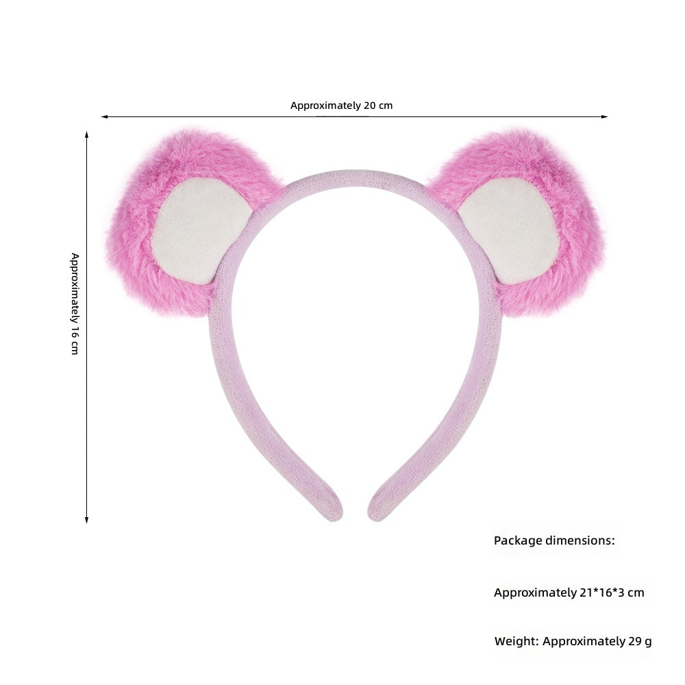 Halloween Bear Ears Headband Animal Cosplay Cute Brown