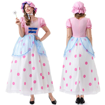 Toy Story Bo Peep Cosplay Costume Halloween Anime Dress