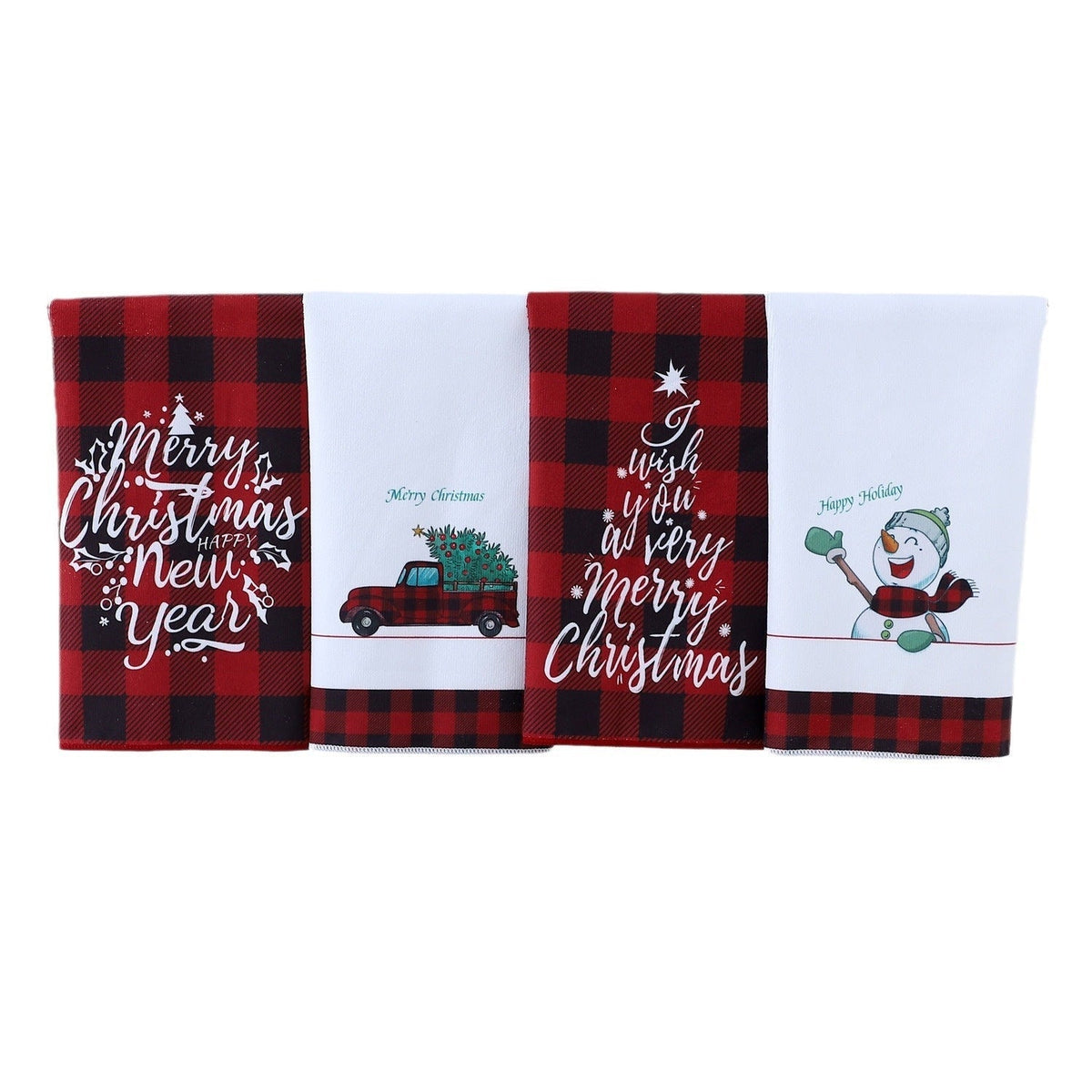 Christmas Clearance Kitchen Tea Towel Dish Cloth Polyester Microfiber