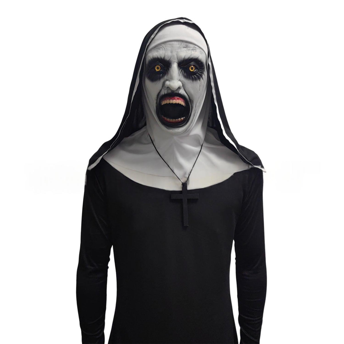Halloween Scary Nun Mask Latex Headgear