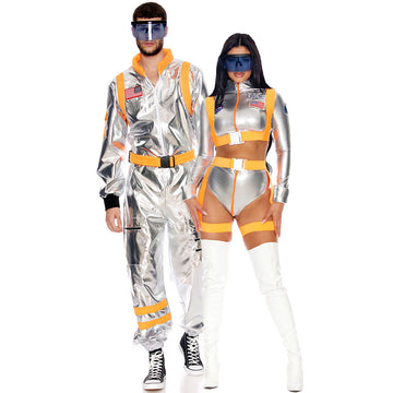 Men's Astronaut Costume M-XL Halloween Cosplay Space Suit