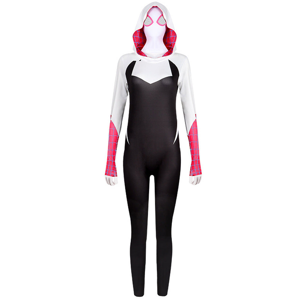 Spider-Gwen Cosplay Suit For Kids And Adults