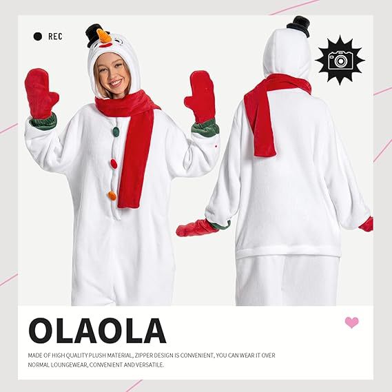 Adult Christmas Costume Santa Reindeer Gingerbread Snowman Cosplay