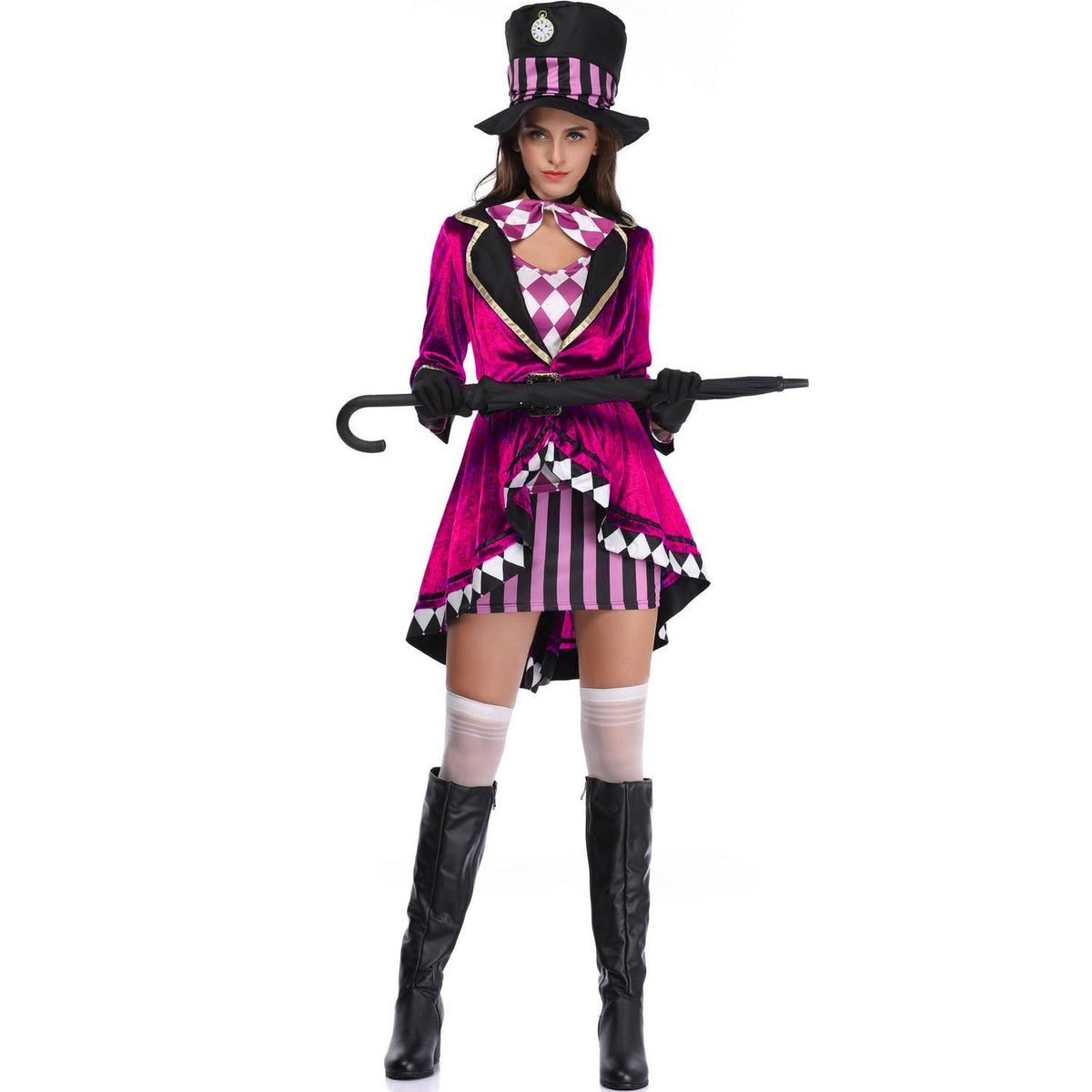 Alice Magician Costume S-XXL Halloween Circus Cosplay