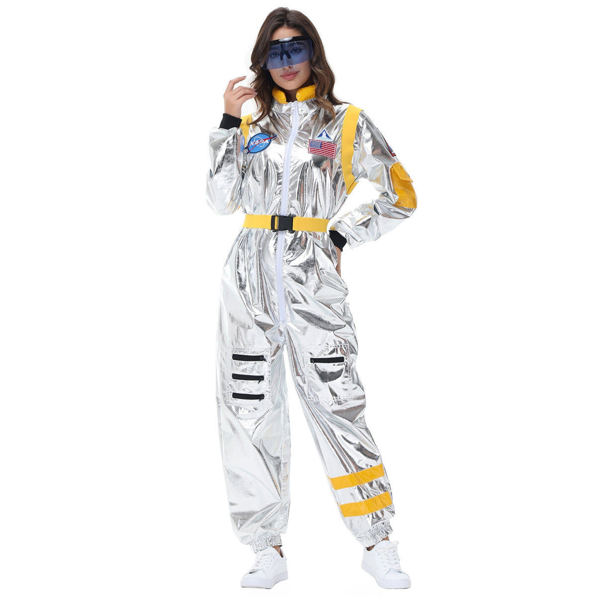 Men's Astronaut Costume M-XL Halloween Cosplay Space Suit