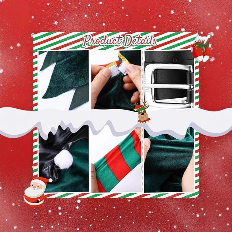 Christmas Elf Dress Women's Costume Set