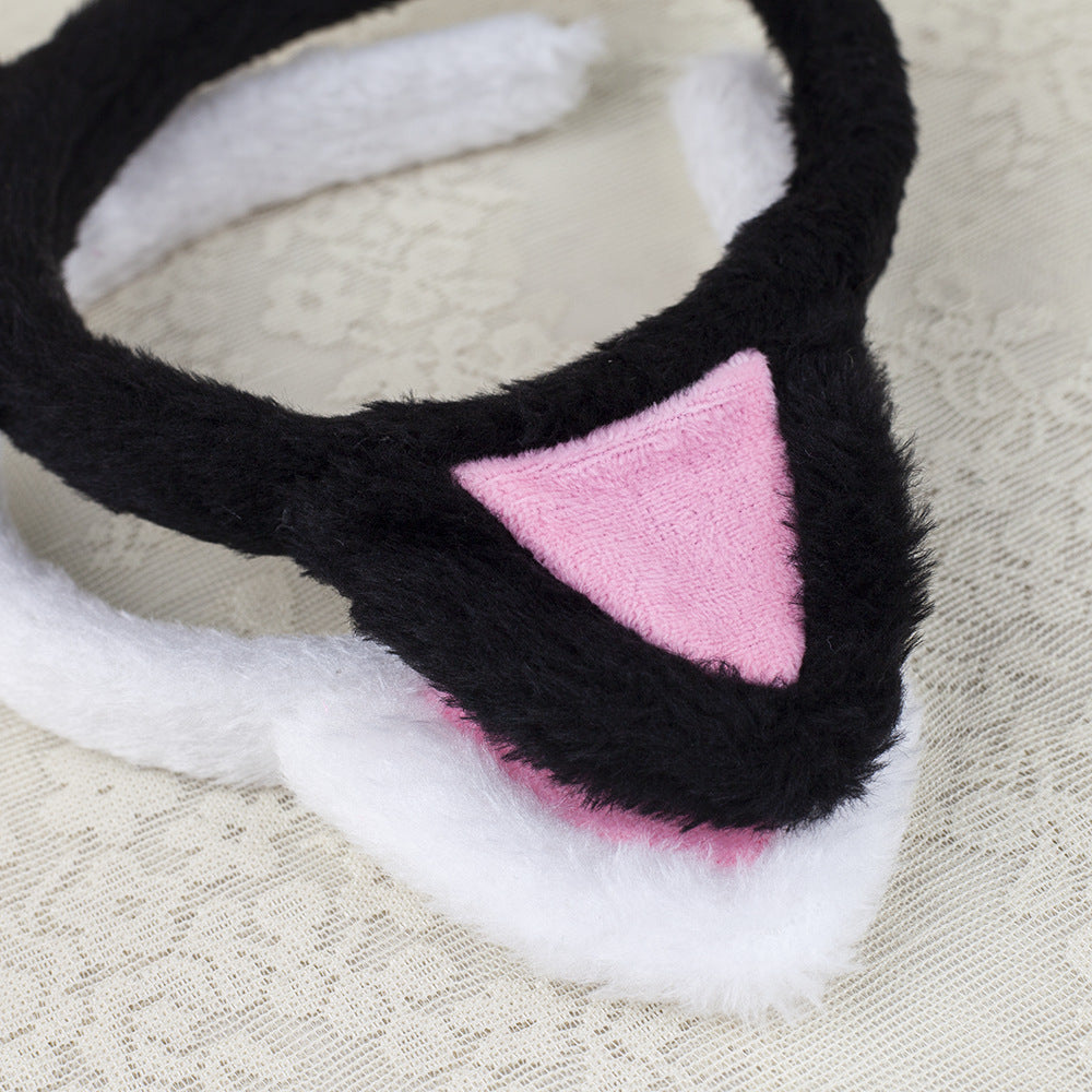 Halloween Animal Headband Cat Ears Fluffy Hair Band