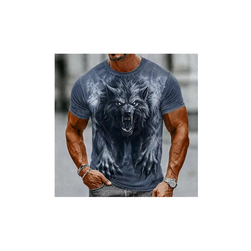 Men's Halloween T-Shirt Graveyard Scarecrow Pumpkin Print