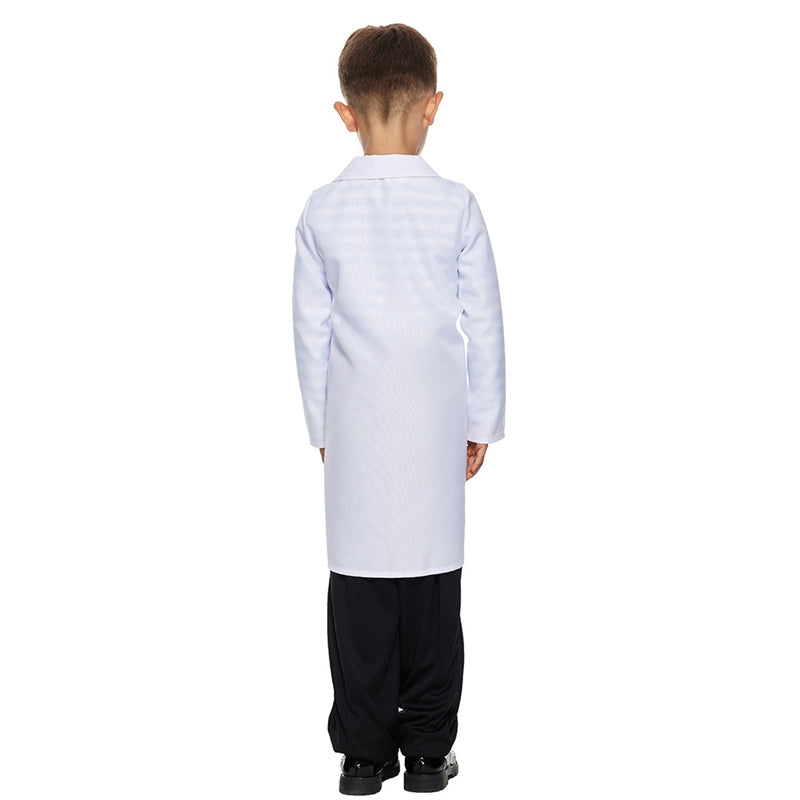 Kids Scientist Cosplay Halloween Party Stage Costume
