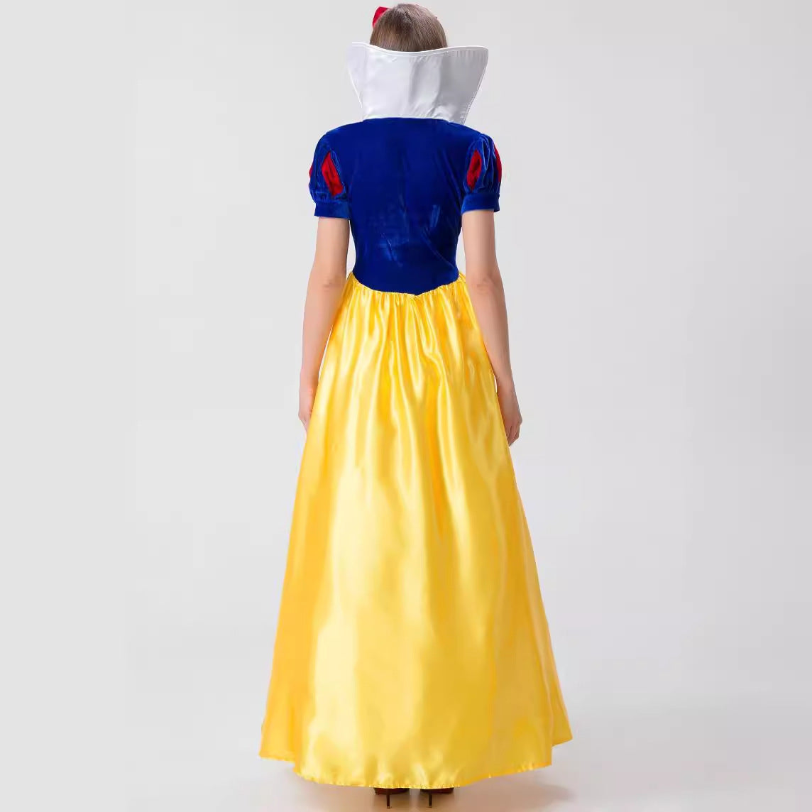 Snow Queen Princess Cloak Dress Halloween Cosplay Costume