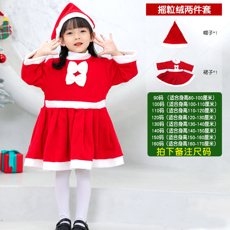 Christmas Costume Santa Claus Kids Outfit Performance Wear Wholesale