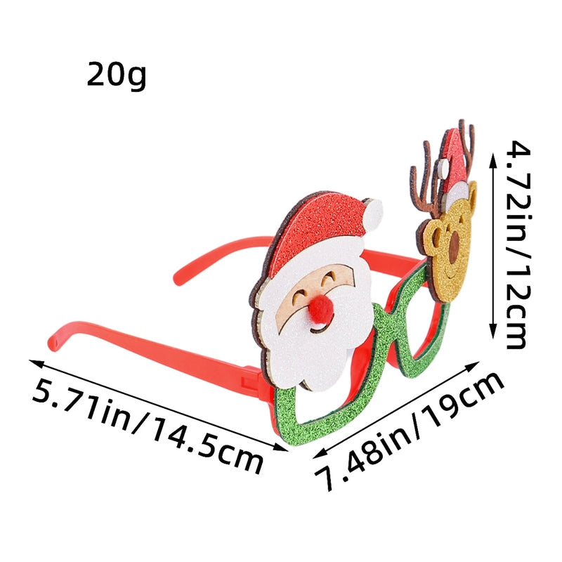 Santa Christmas Tree Glasses