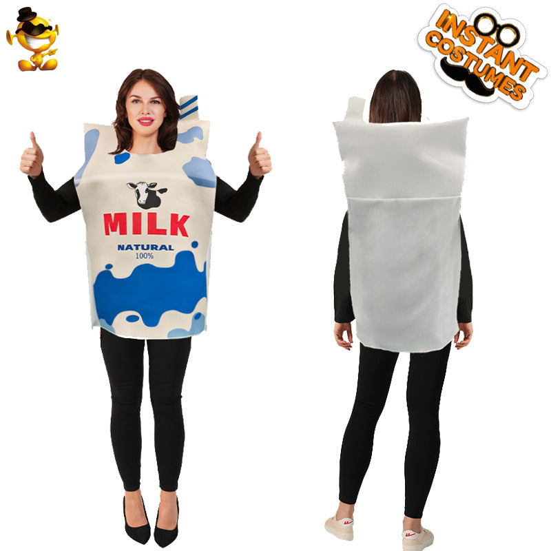 Halloween Adult Milk Carton Costume For Cosplay Party