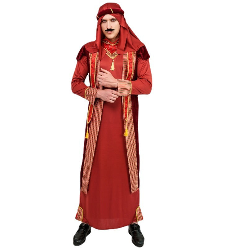 Halloween Adult Male Elder Costume For Stage Performance