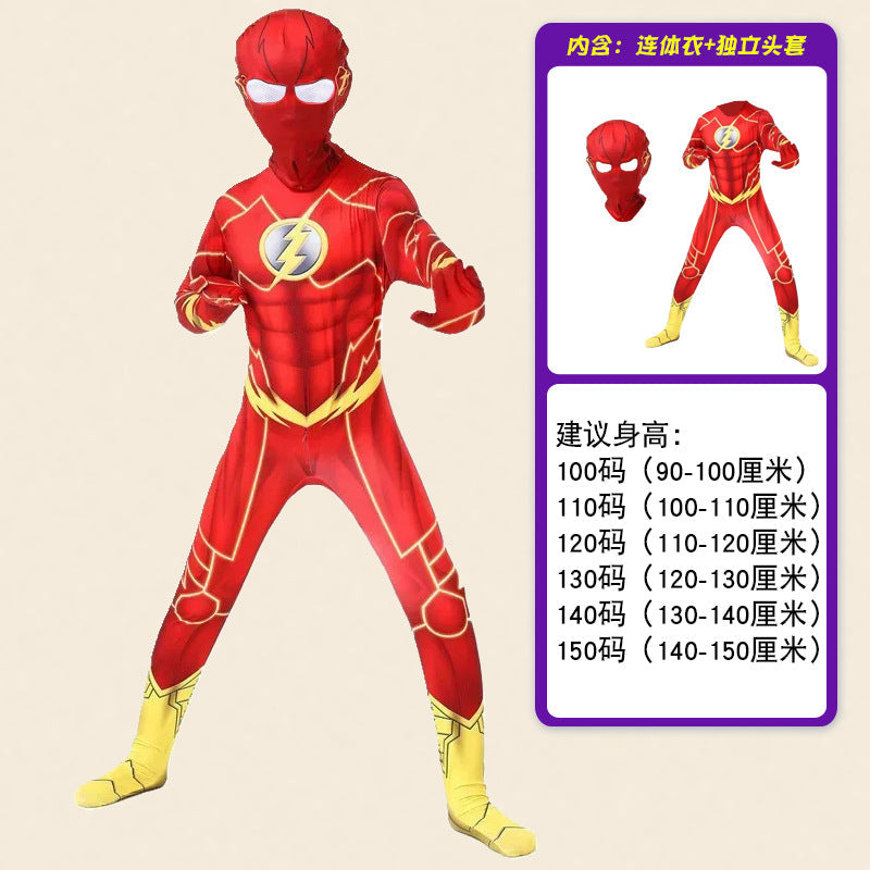Halloween Flash Cosplay Costume For Kids And Adults
