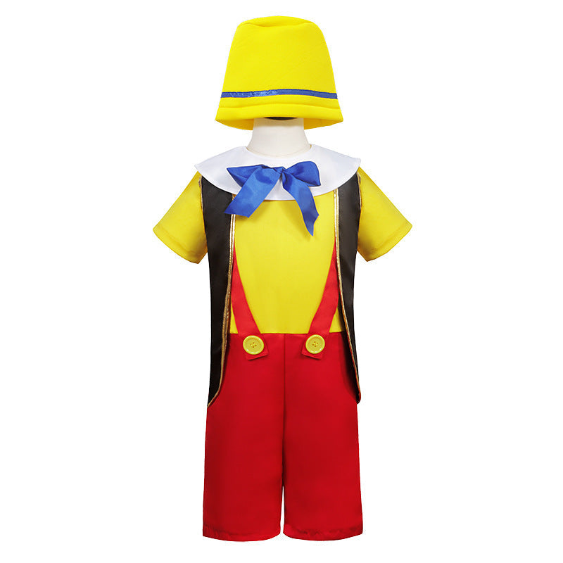 Pinocchio Cosplay Costume For Children Halloween Performance