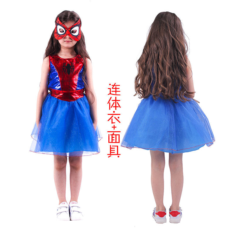 Spider-Woman Cosplay Costume For Kids Halloween Stage Performance