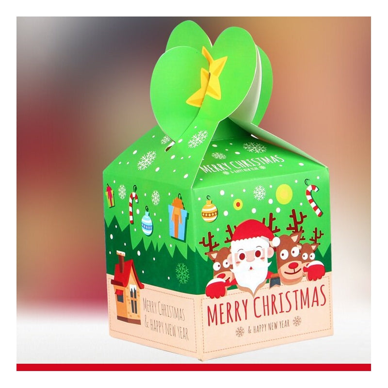 Christmas Apple Paper Box With Print