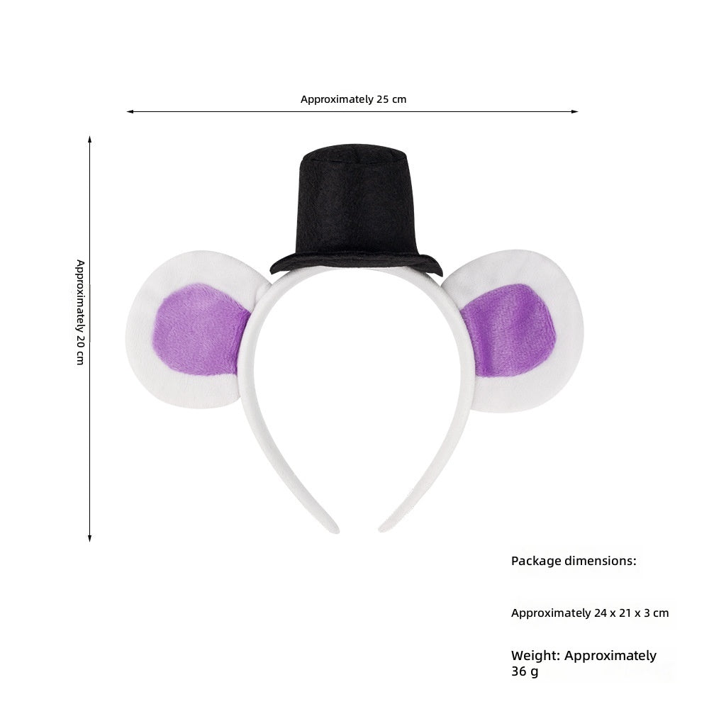 Halloween Bear Ears Headband Animal Cosplay Cute Brown