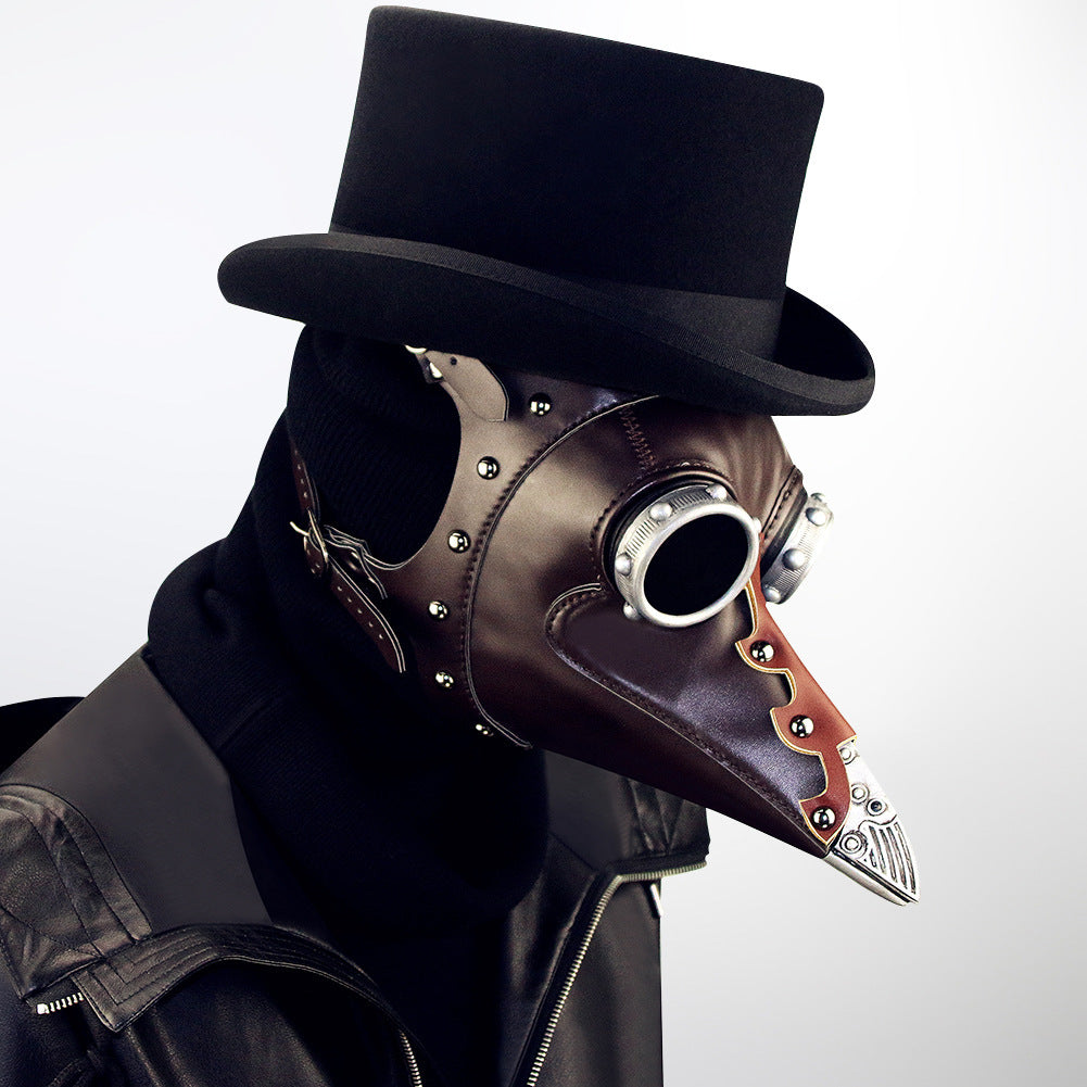 Steampunk Plague Doctor Bird Mask Head Cover Halloween