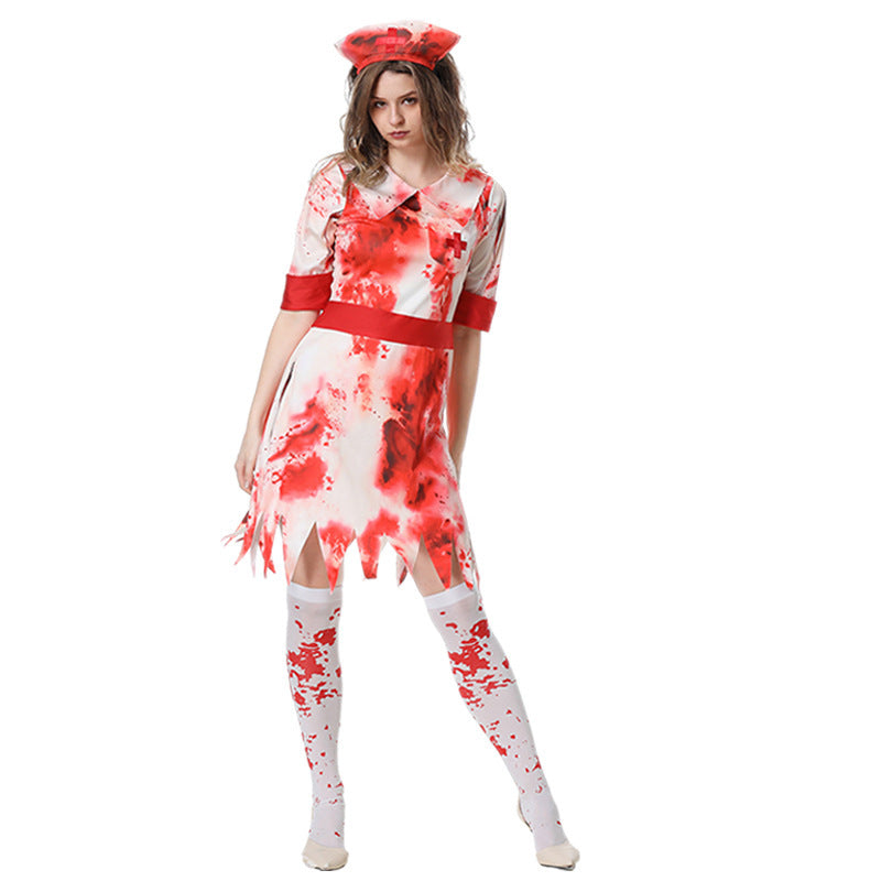 Halloween Nurse Vampire Costume For Women