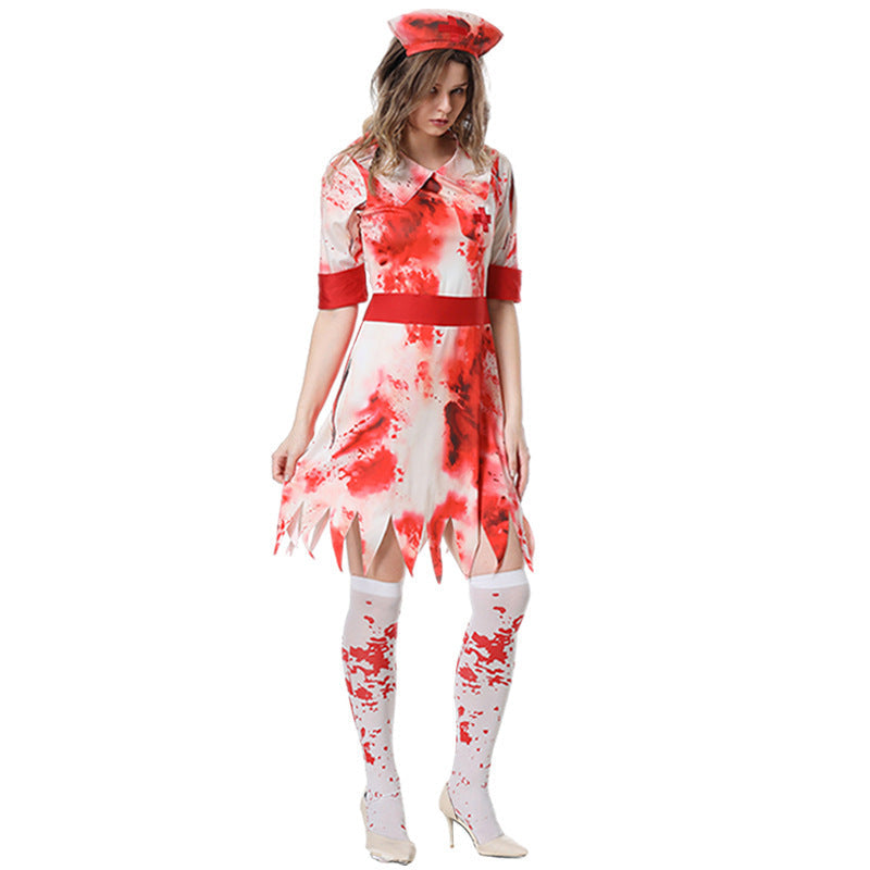Halloween Nurse Vampire Costume For Women