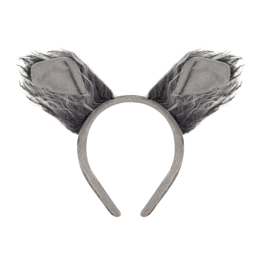 Halloween Animal Ears Headband Grey Wolf Claws Kids Costume