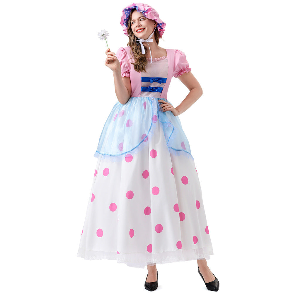 Toy Story Bo Peep Cosplay Costume Halloween Anime Dress