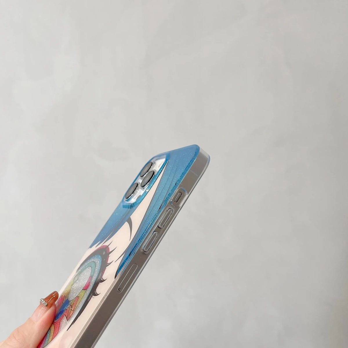 Anime Girl Glitter Phone Case