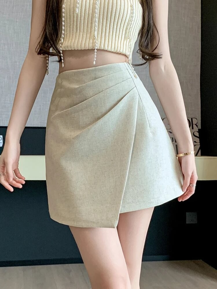Asymmetrical Mini Skirt