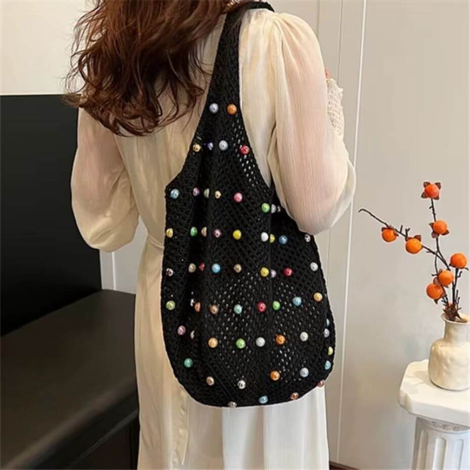 Beaded Crochet Bag
