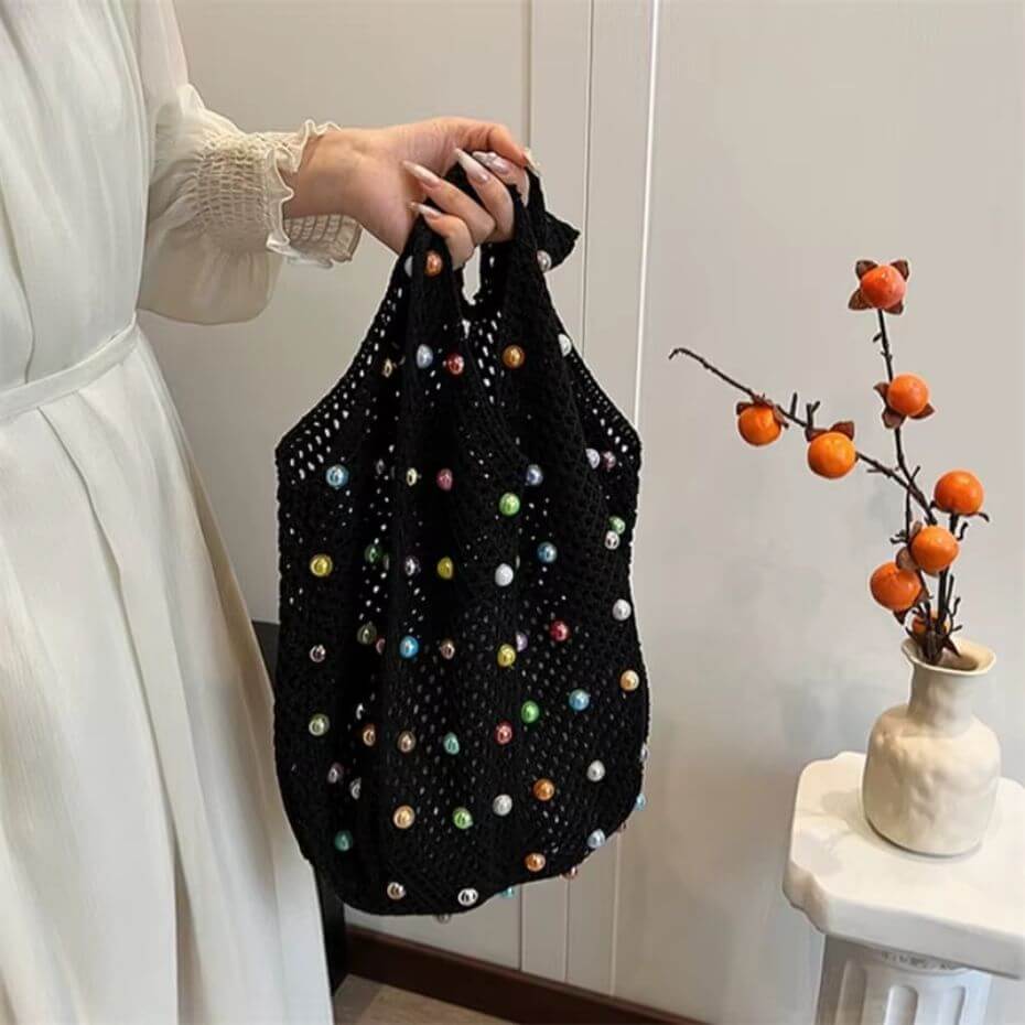 Beaded Crochet Bag