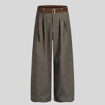 Belted Pleated Pants