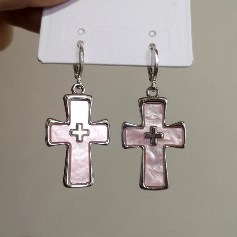 Bimbocore Cross Earrings