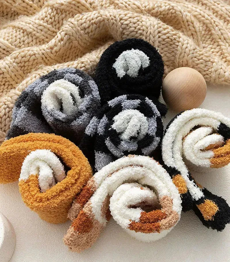Cat Paw Plush Socks