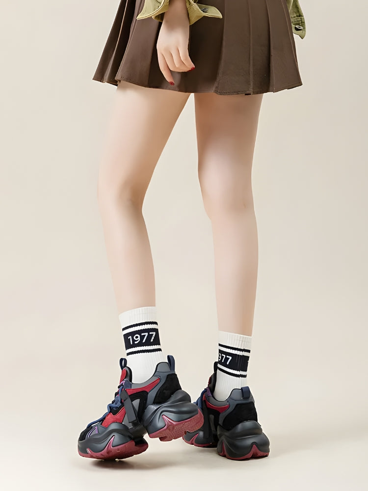 Color Block Platform Sneakers