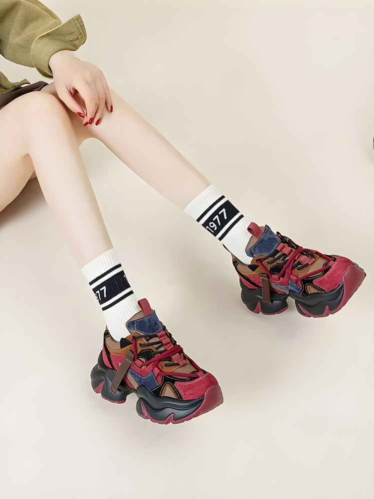 Color Block Platform Sneakers
