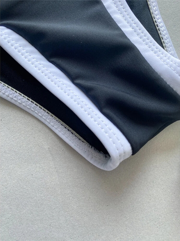 Contrast One Piece Swimsuit