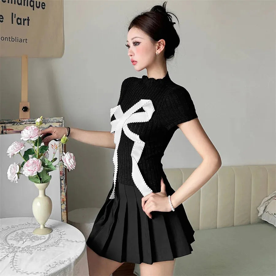Coquette Bow Patch Tee