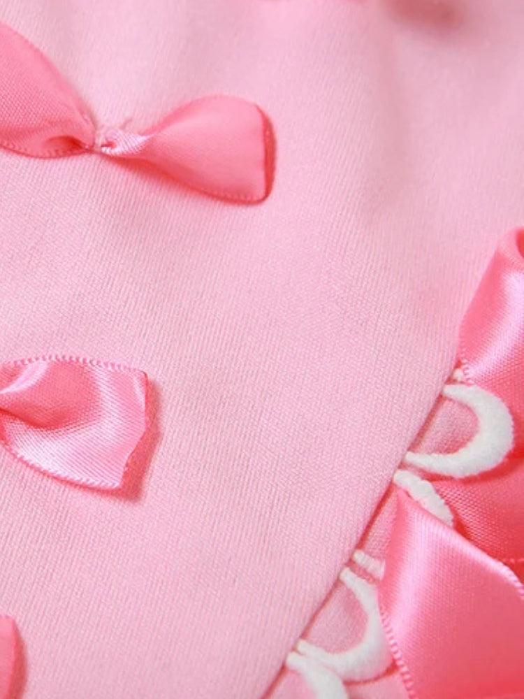 Coquette Ribbon Bow Tube Top