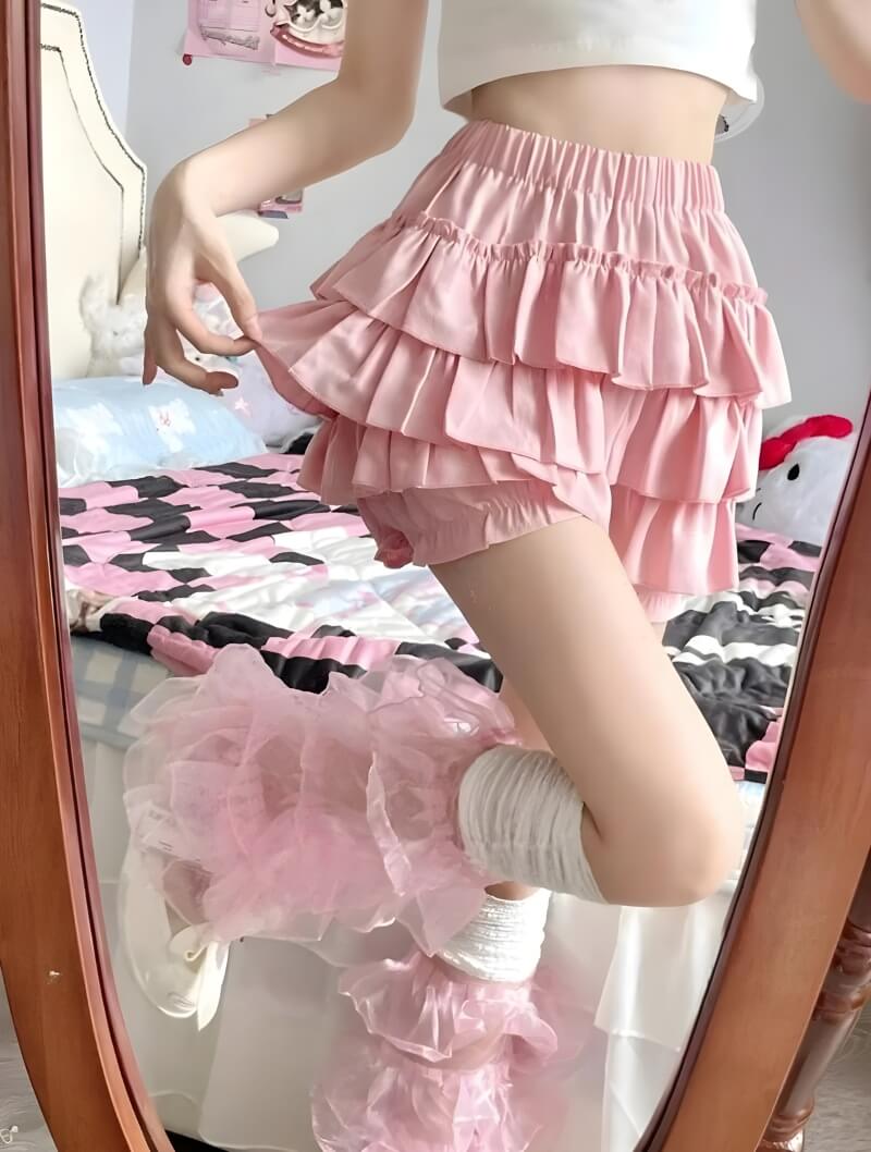 Coquette Ruffle Mini Skort