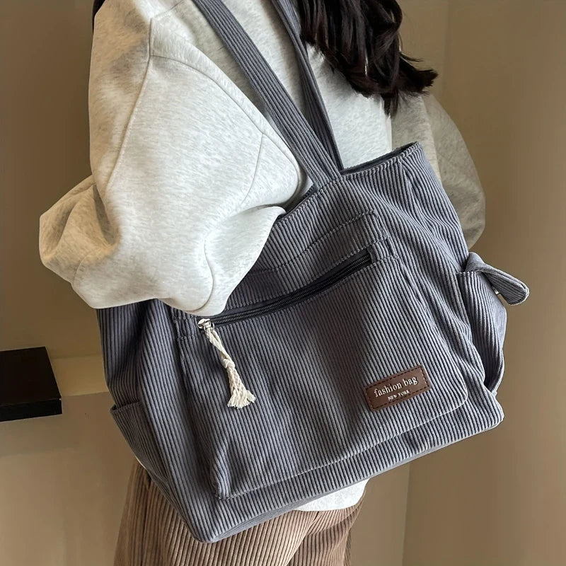 Corduroy Tote Bag