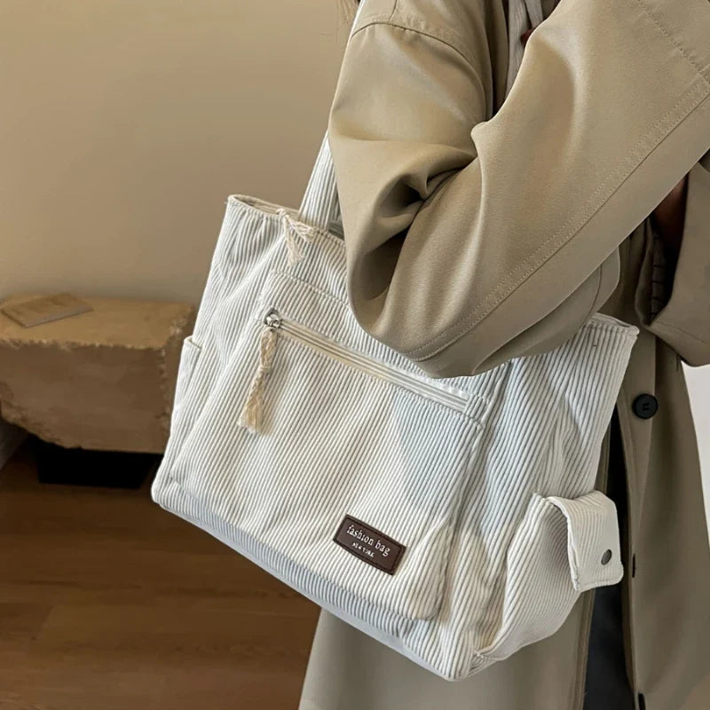 Corduroy Tote Bag